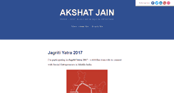 Desktop Screenshot of akshatjain.com
